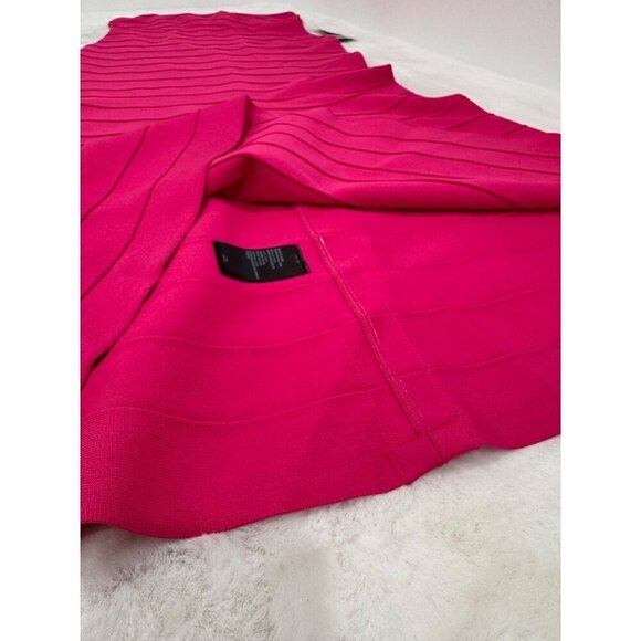 New bebe Women's Size L Luxe Bandage Strapless Gown Pink - Picture 12 of 13